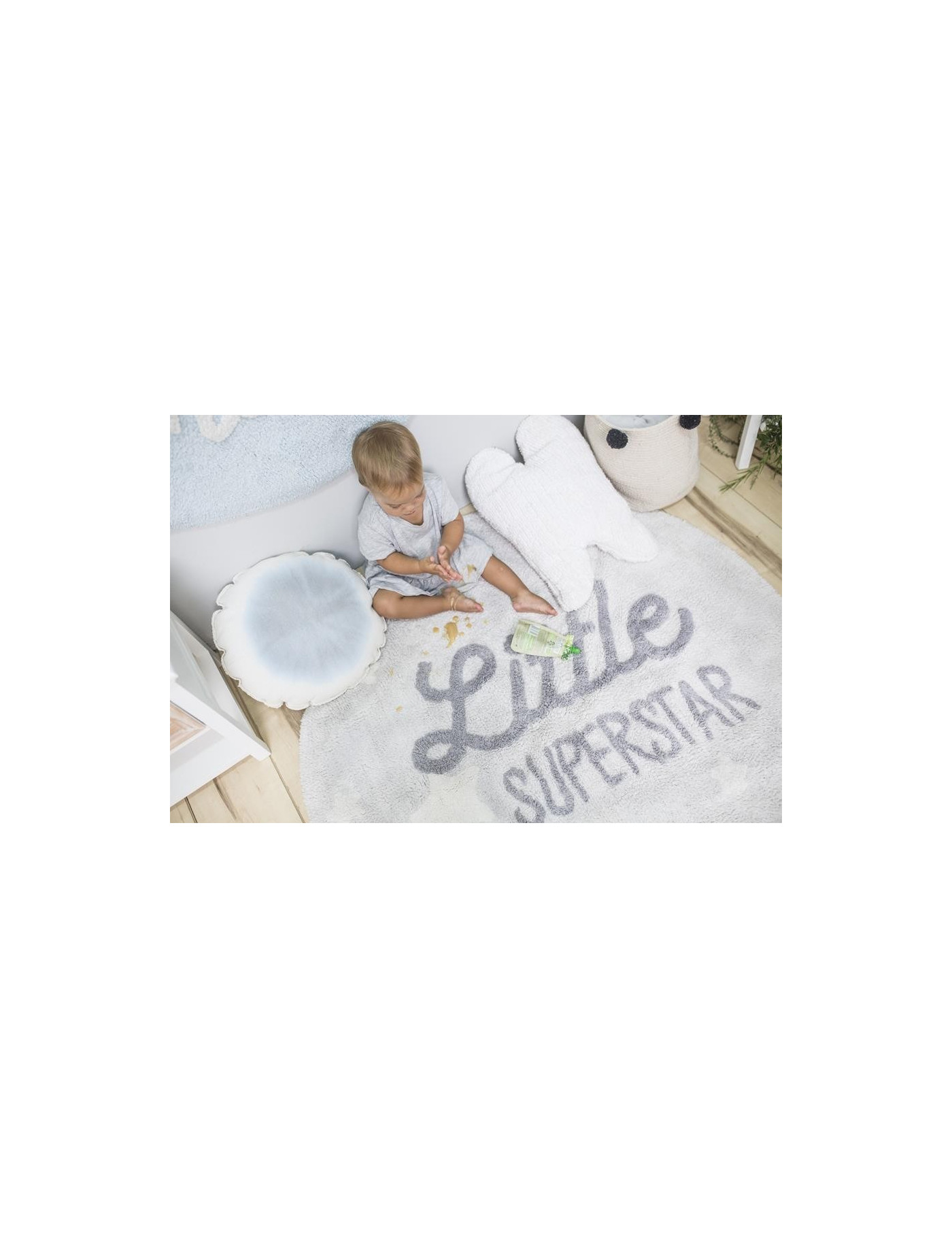 Lorena Canals Dywan bawełniany Little Superstar, Mr Wonderful & Lorena Canals Ø 120 cm