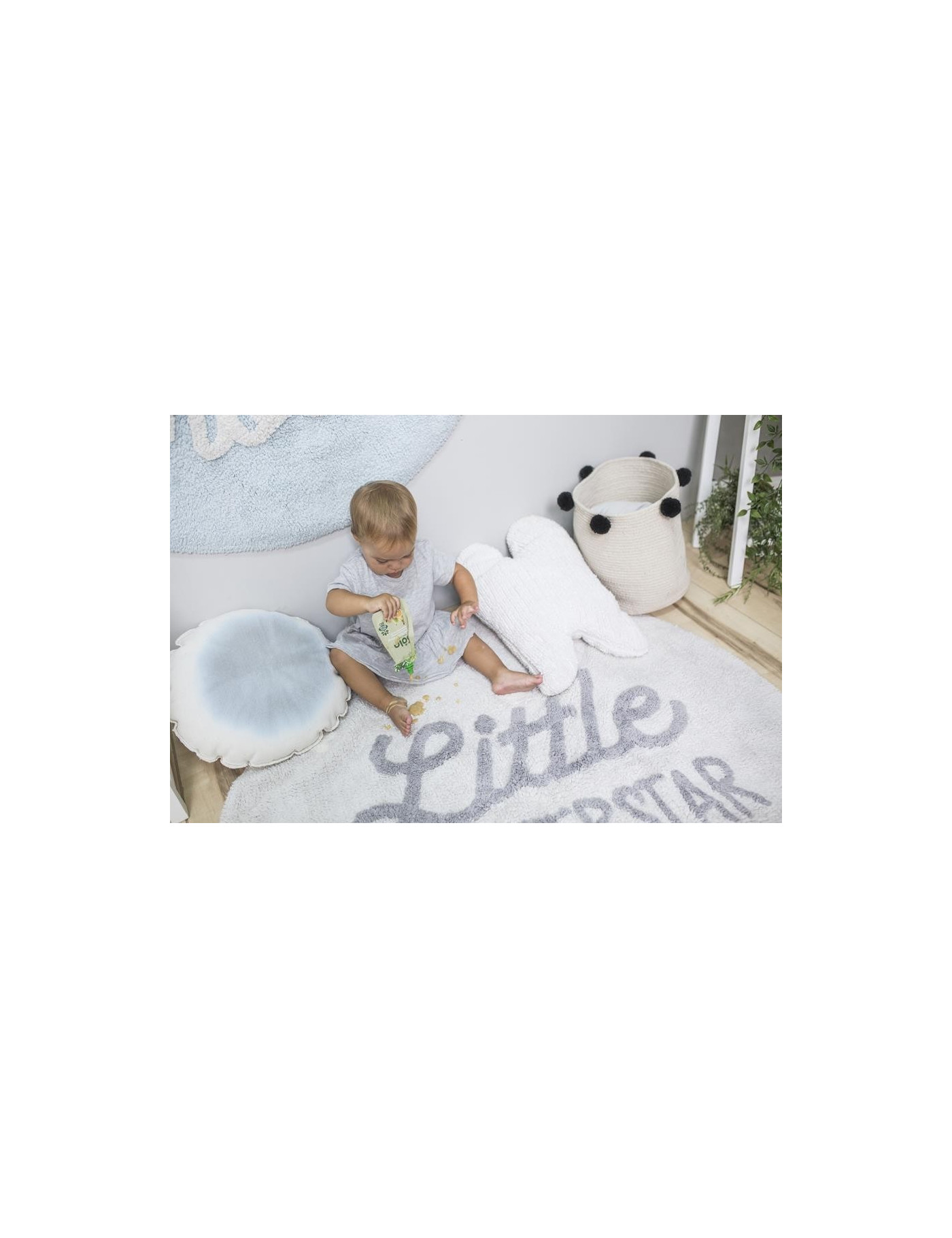 Lorena Canals Dywan bawełniany Little Superstar, Mr Wonderful & Lorena Canals Ø 120 cm