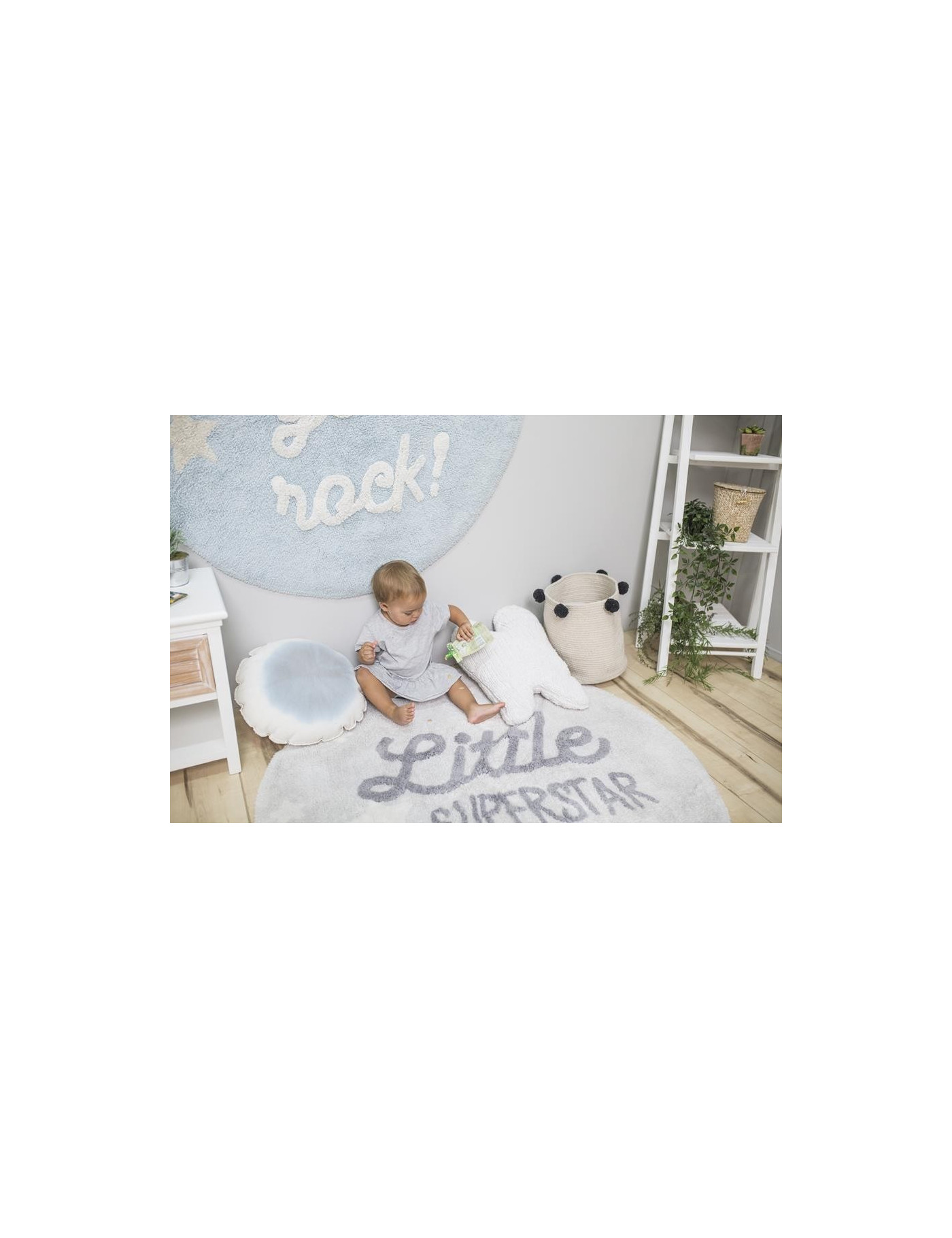 Lorena Canals Dywan bawełniany Little Superstar, Mr Wonderful & Lorena Canals Ø 120 cm