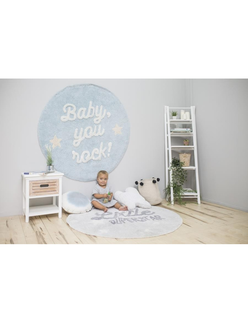 Lorena Canals Dywan bawełniany Little Superstar, Mr Wonderful & Lorena Canals Ø 120 cm