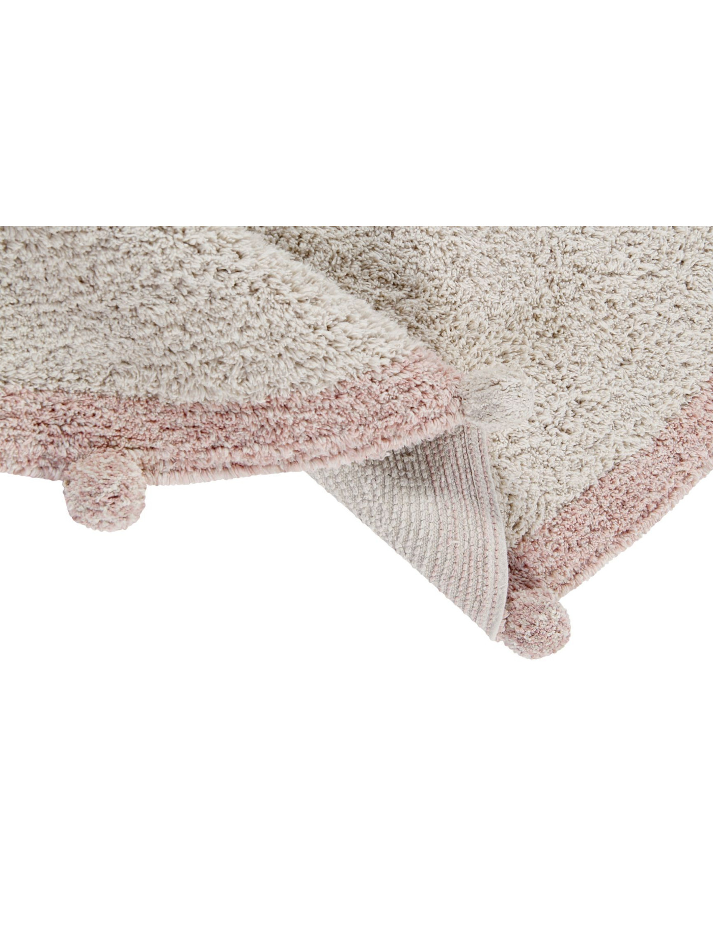 Lorena Canals Dywan bawełniany Bubbly Vintage Nude  Ø 120 cm