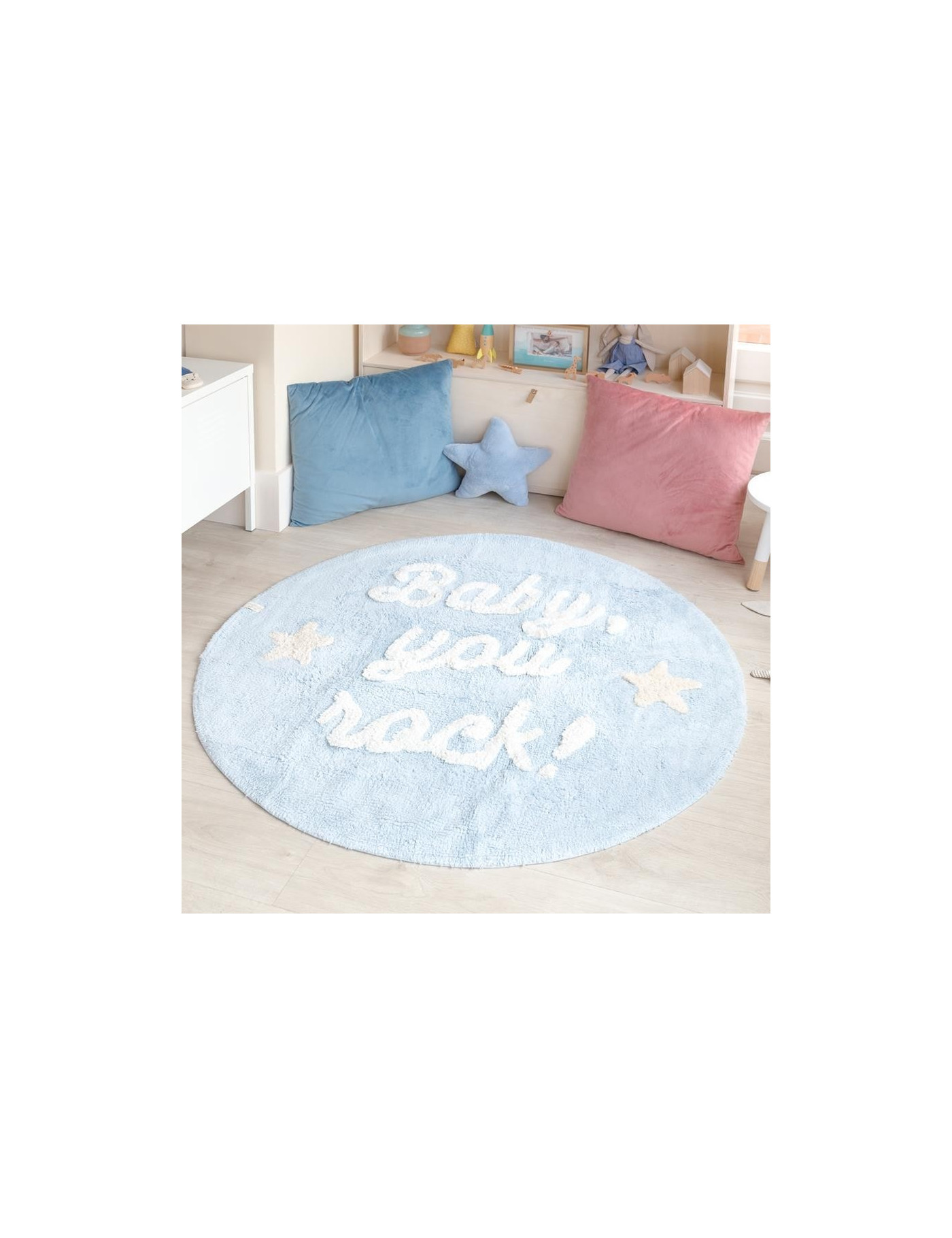 Lorena Canals Dywan bawełniany Baby, you rock!, Mr Wonderful & Lorena Canals Lorena Canals Dywan bawełniany Baby, you rock!, Mr Wonderful & Lorena Canals
