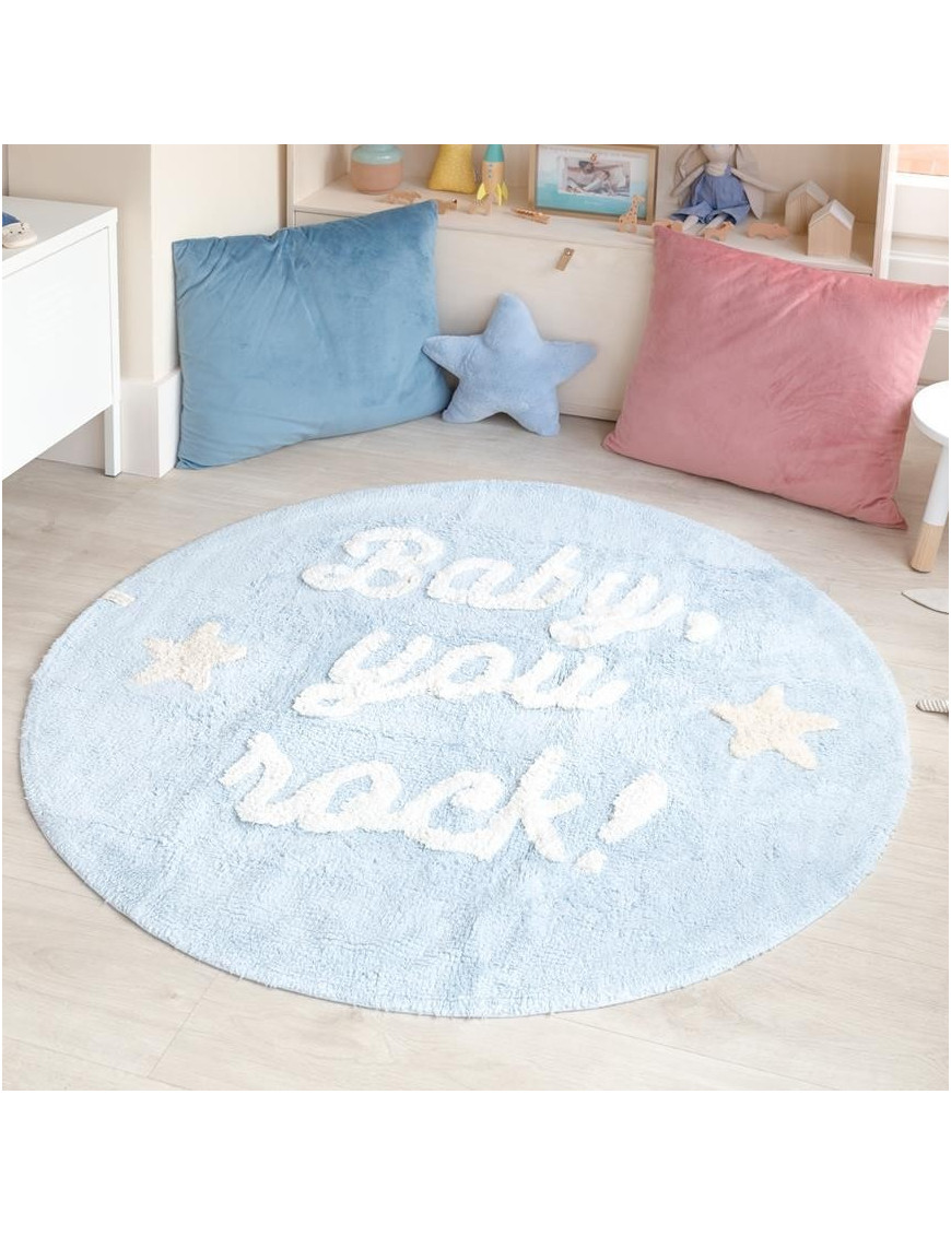 Lorena Canals Dywan bawełniany Baby, you rock!, Mr Wonderful & Lorena Canals Lorena Canals Dywan bawełniany Baby, you rock!, Mr Wonderful & Lorena Canals