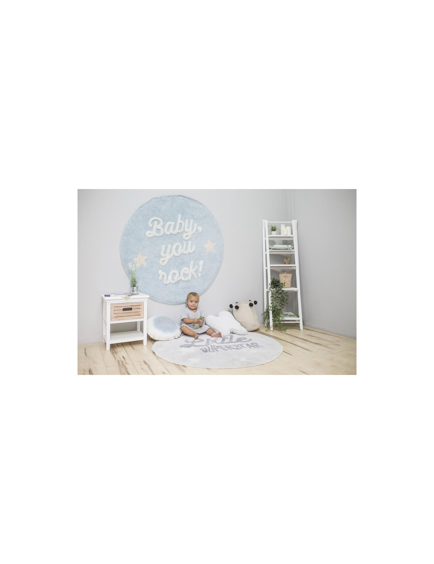 Lorena Canals Dywan bawełniany Baby, you rock!, Mr Wonderful & Lorena Canals Lorena Canals Dywan bawełniany Baby, you rock!, Mr Wonderful & Lorena Canals