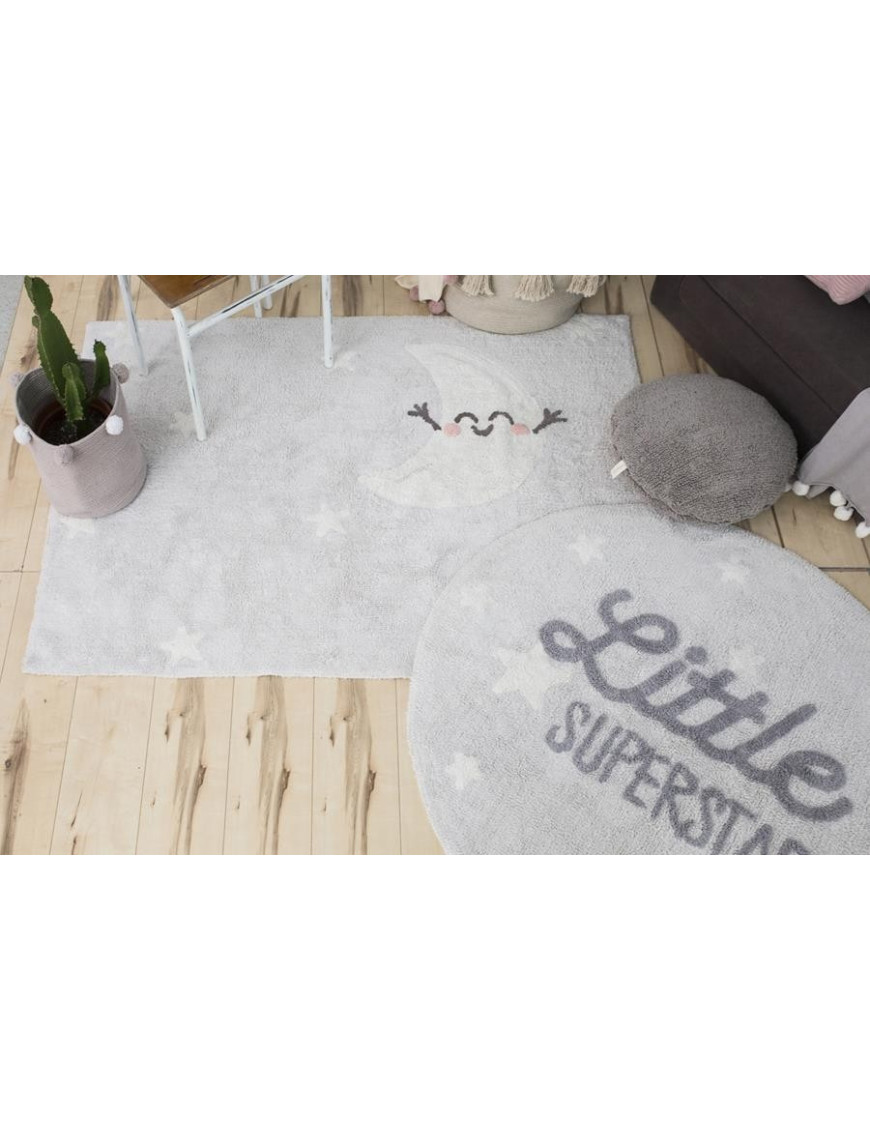 Lorena Canals Dywan bawełniany Little Superstar, Mr Wonderful & Lorena Canals Ø 120 cm