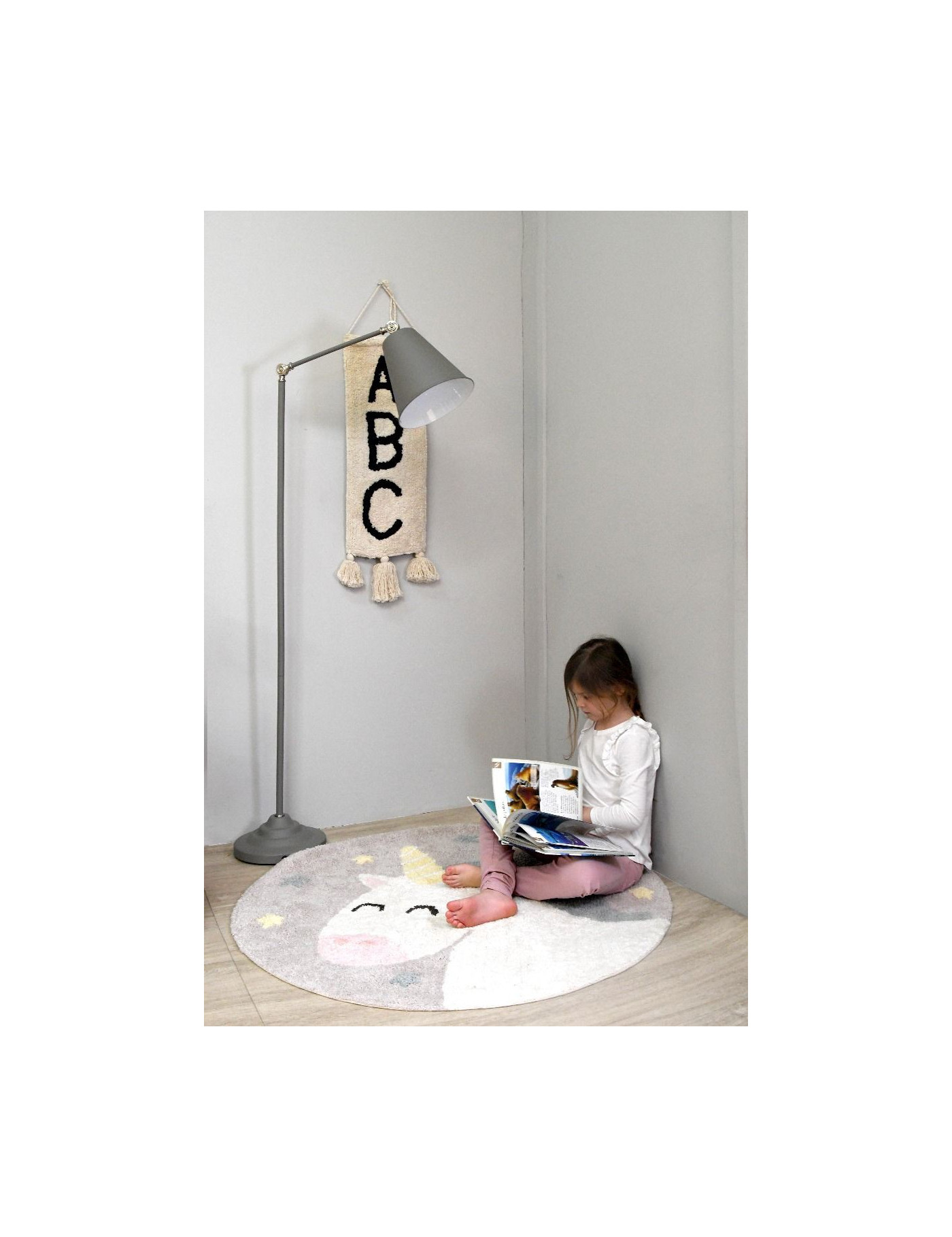 Lorena Canals Dywan bawełniany Believe in Yourself, Mr Wonderful & Lorena Canals Ø100 cm