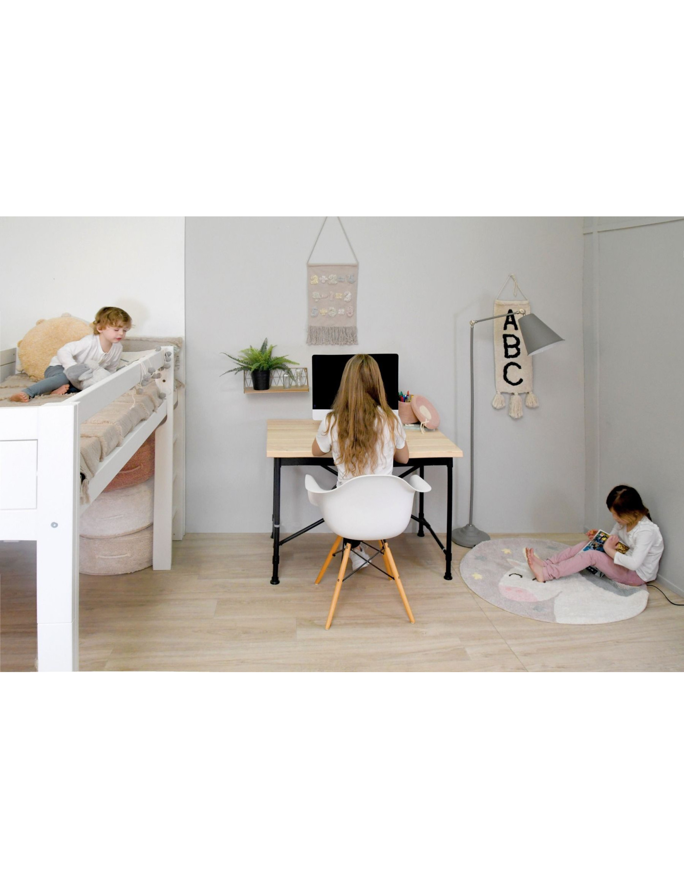 Lorena Canals Dywan bawełniany Believe in Yourself, Mr Wonderful & Lorena Canals Ø100 cm