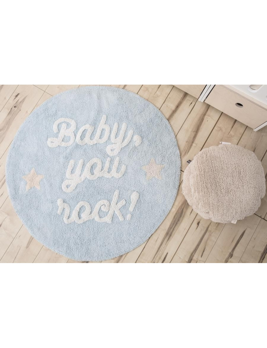 Lorena Canals Dywan bawełniany Baby, you rock!, Mr Wonderful & Lorena Canals Lorena Canals Dywan bawełniany Baby, you rock!, Mr Wonderful & Lorena Canals