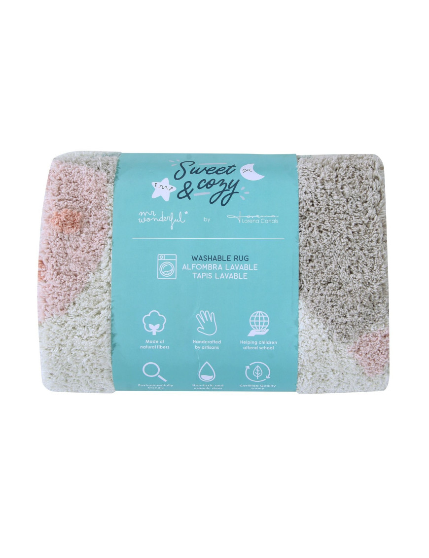 Lorena Canals Dywan bawełniany Believe in Yourself, Mr Wonderful & Lorena Canals Ø100 cm