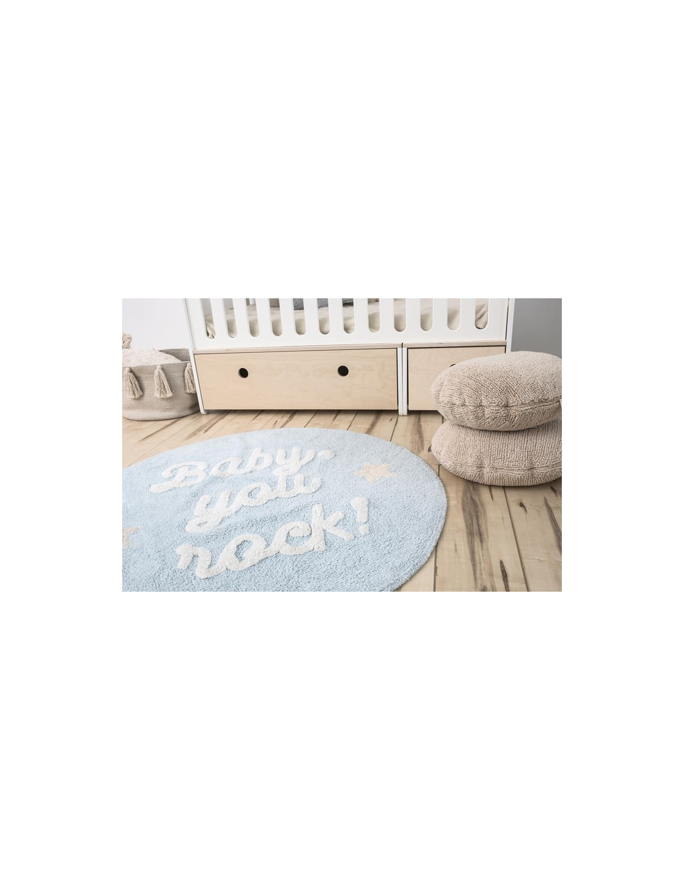 Lorena Canals Dywan bawełniany Baby, you rock!, Mr Wonderful & Lorena Canals Lorena Canals Dywan bawełniany Baby, you rock!, Mr Wonderful & Lorena Canals