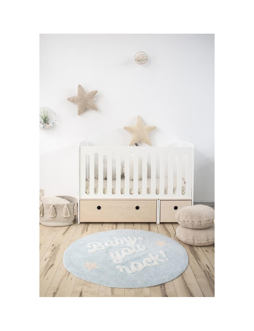 Lorena Canals Dywan bawełniany Baby, you rock!, Mr Wonderful & Lorena Canals Lorena Canals Dywan bawełniany Baby, you rock!, Mr Wonderful & Lorena Canals