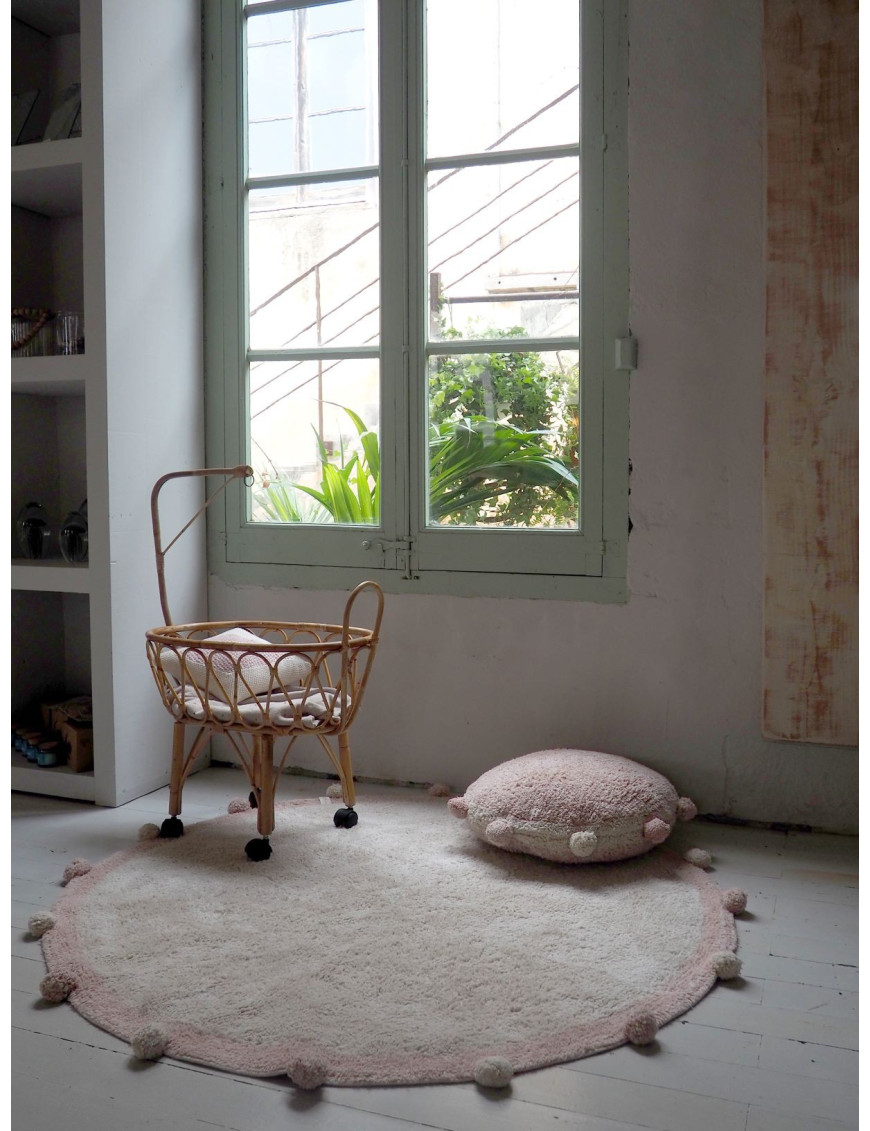 Lorena Canals Dywan bawełniany Bubbly Vintage Nude  Ø 120 cm