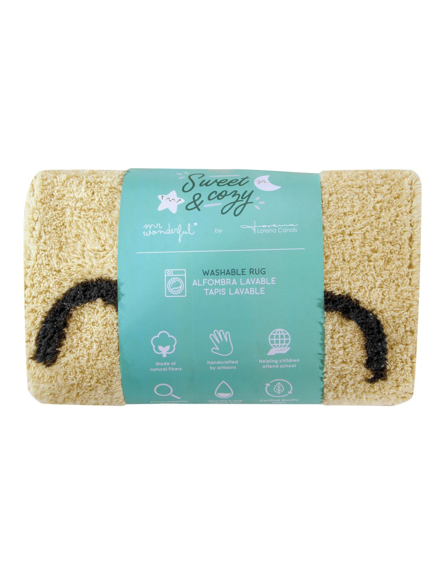 Lorena Canals Dywan bawełniany You're My Sunshine, Mr Wonderful & Lorena Canals Ø100 cm Lorena Canals Dywan bawełniany You're My Sunshine, Mr Wonderful & Lorena Canals Ø100 cm