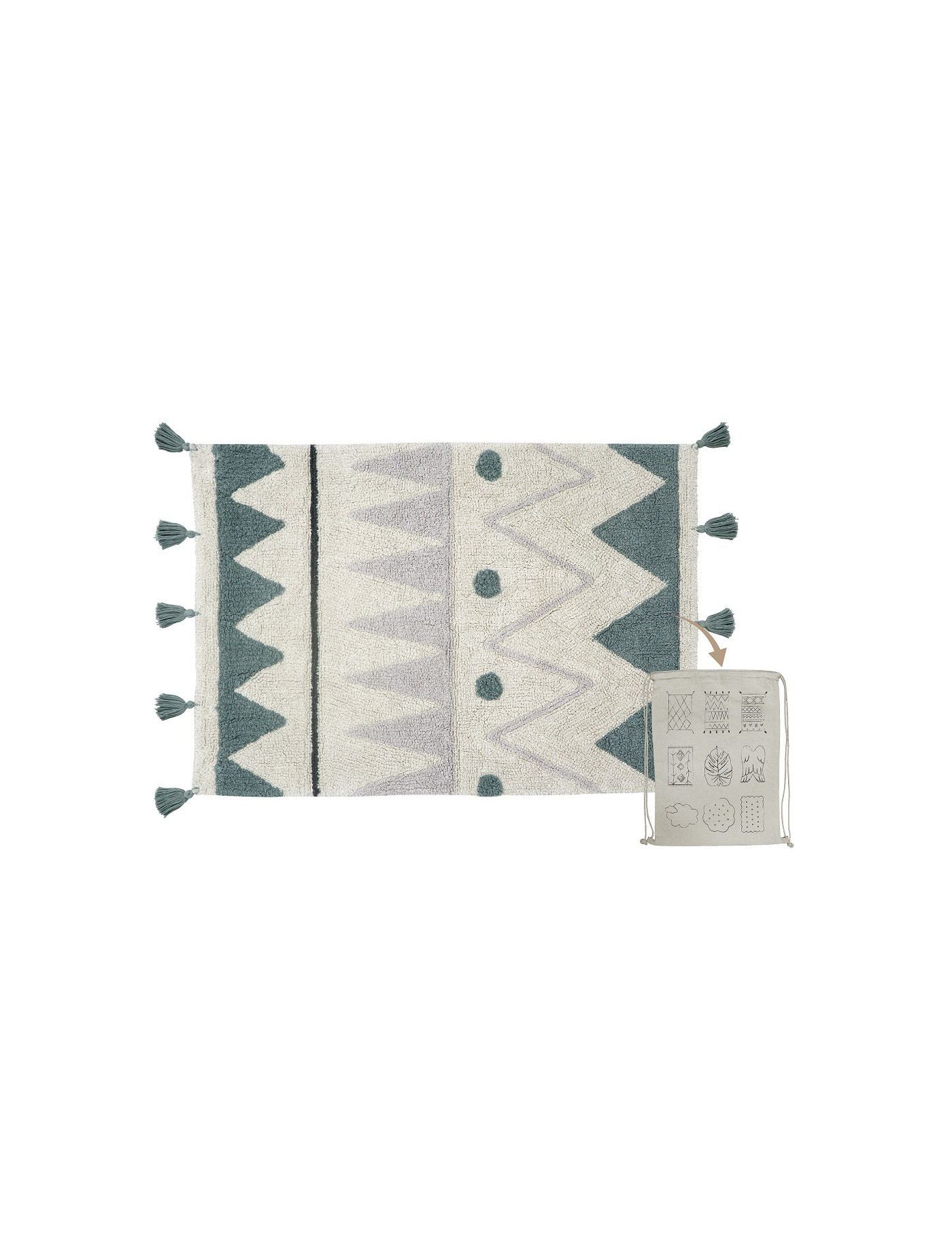 Dywan Bawełniany Mini Azteca 70x100 cm Lorena Canals