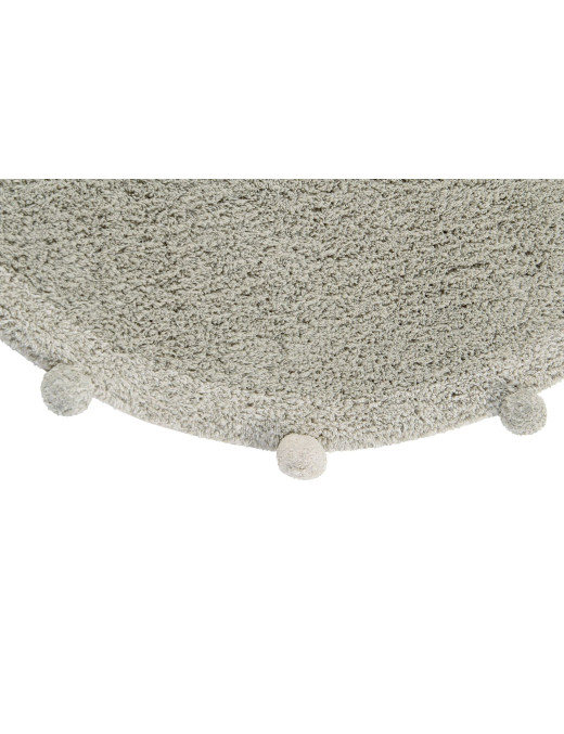 Dywan bawełniany Bubbly Olive Natural Ø120 cm Lorena Canals