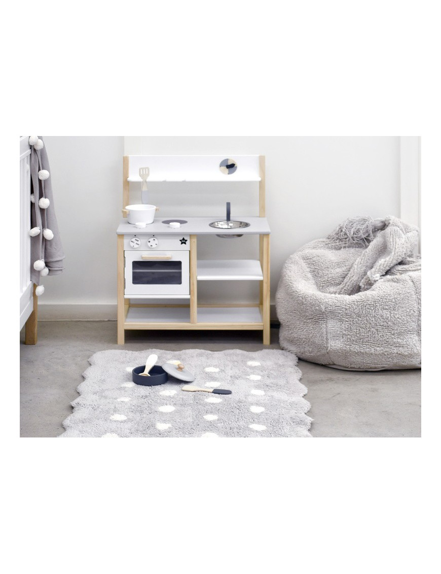 Dywan Bawełniany Mini Biscuit Pearl Grey 70x100 cm Lorena Canals