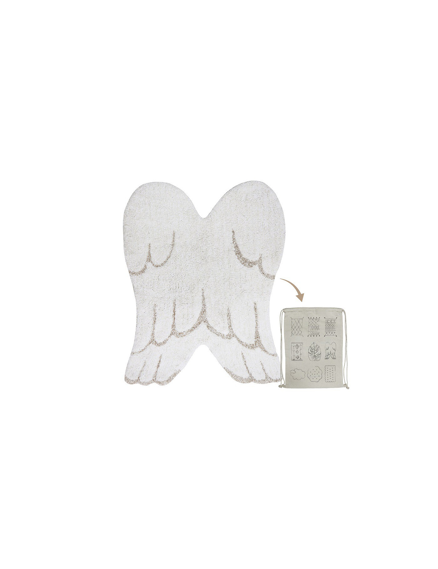 Dywan Bawełniany Mini Wings 75x100 cm Lorena Canals