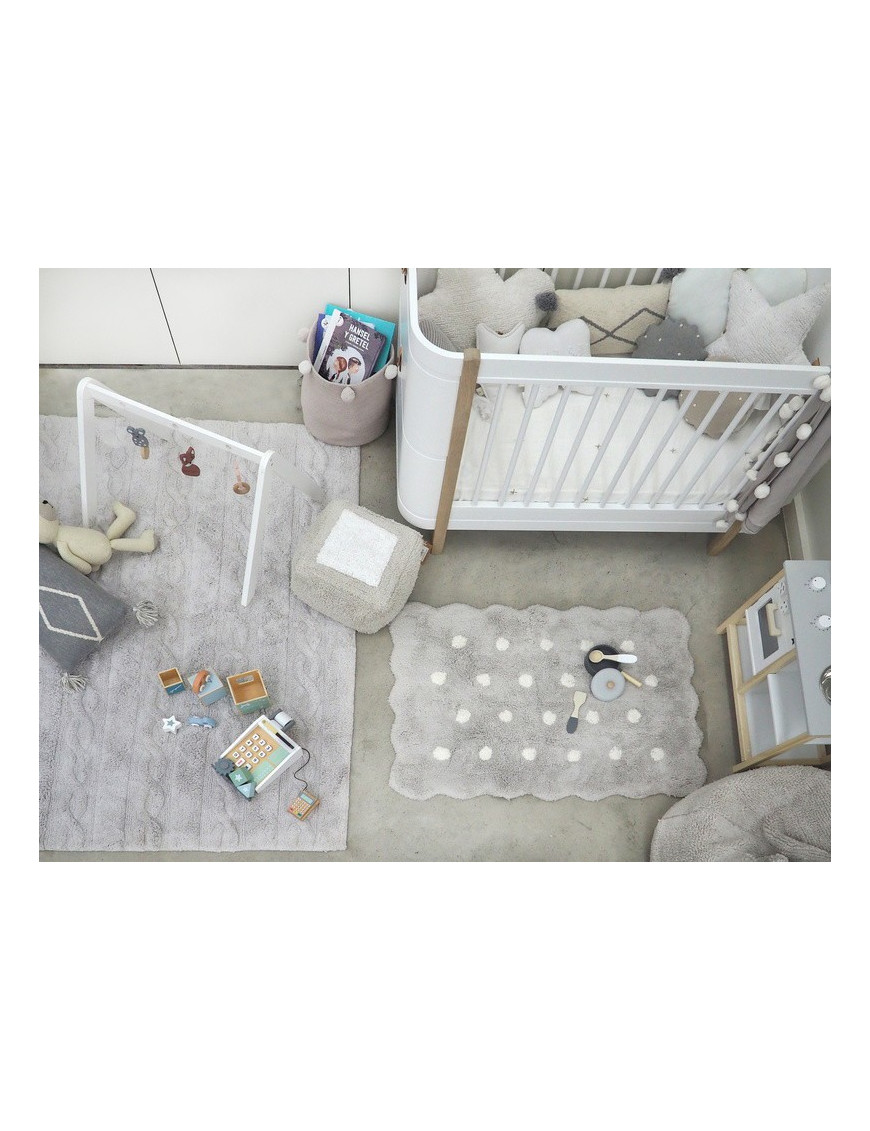 Dywan Bawełniany Mini Biscuit Pearl Grey 70x100 cm Lorena Canals
