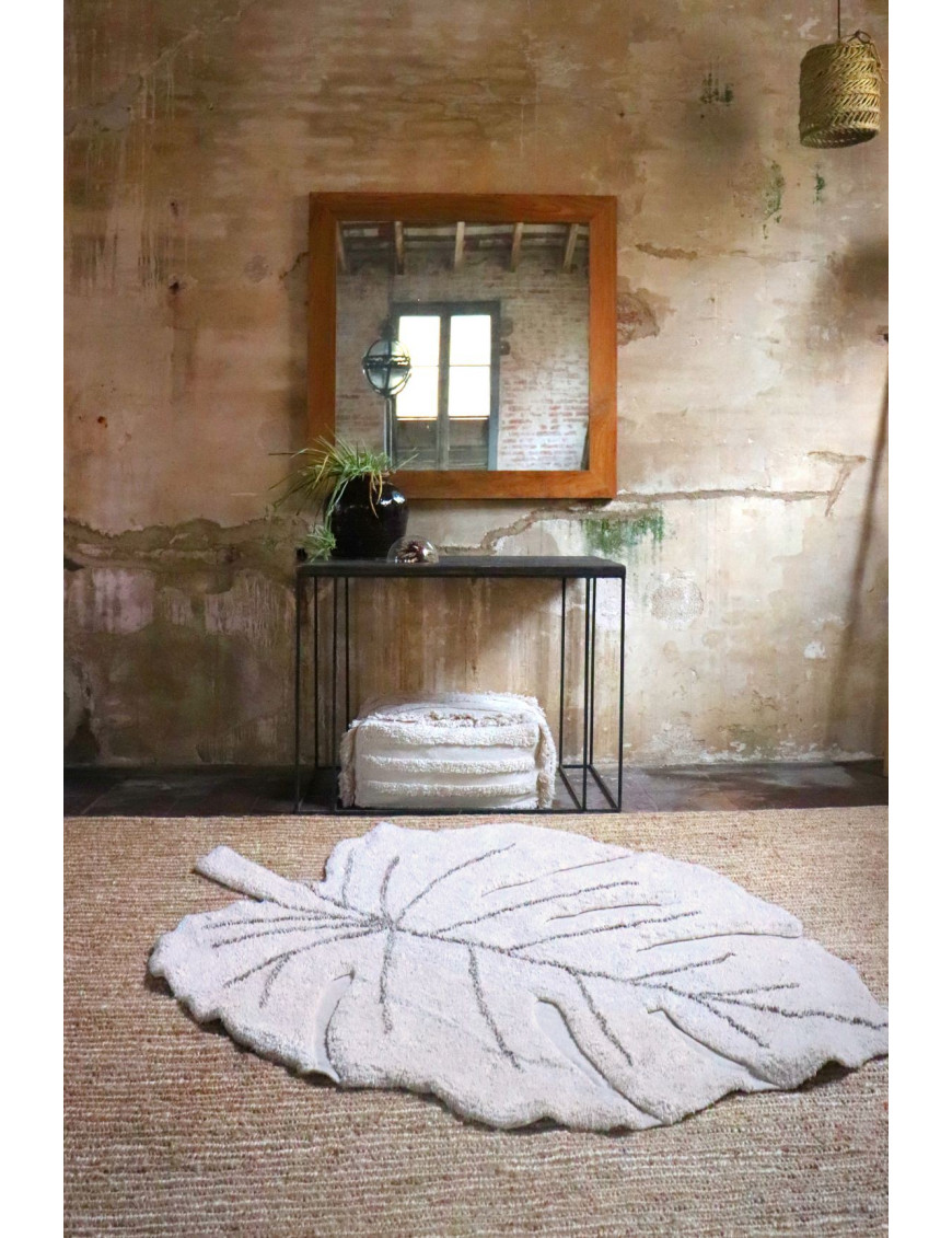 Lorena Canals Dywan bawełniany Monstera Natural 120 x 180 cm
