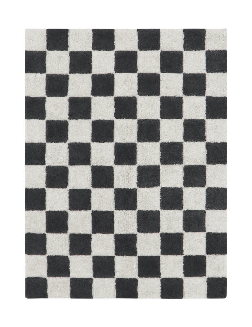 Dywan bawełniany Kitchen Tiles Dark Grey 120x160 cm Lorena Canals