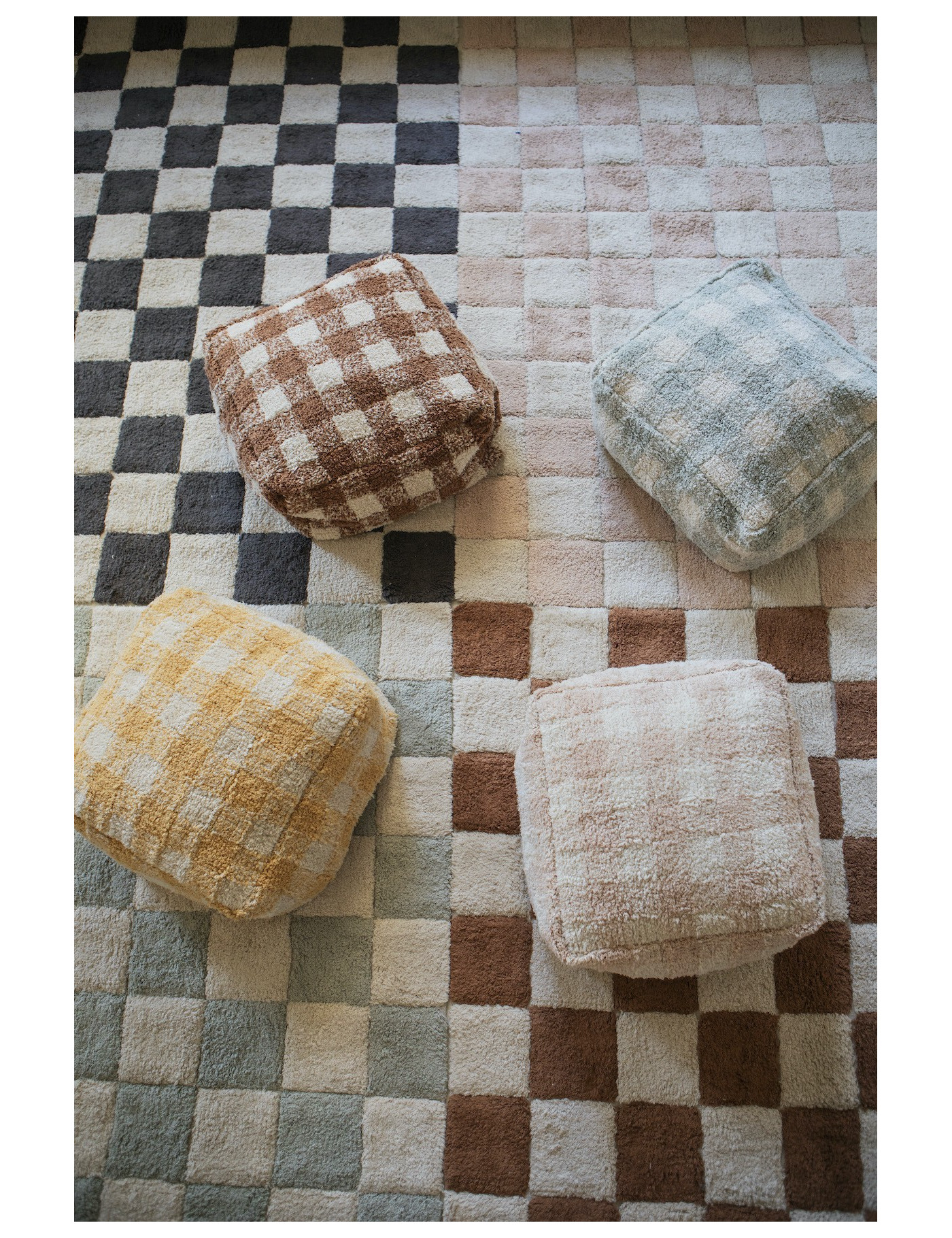 Dywan bawełniany Kitchen Tiles Toffee 120x160 cm Lorena Canals Dywan bawełniany Kitchen Tiles Toffee 120x160 cm Lorena Canals