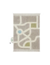 Dywan bawełniany do zabawy mapa miasta Eco-City 120x170 cm Lorena Canals