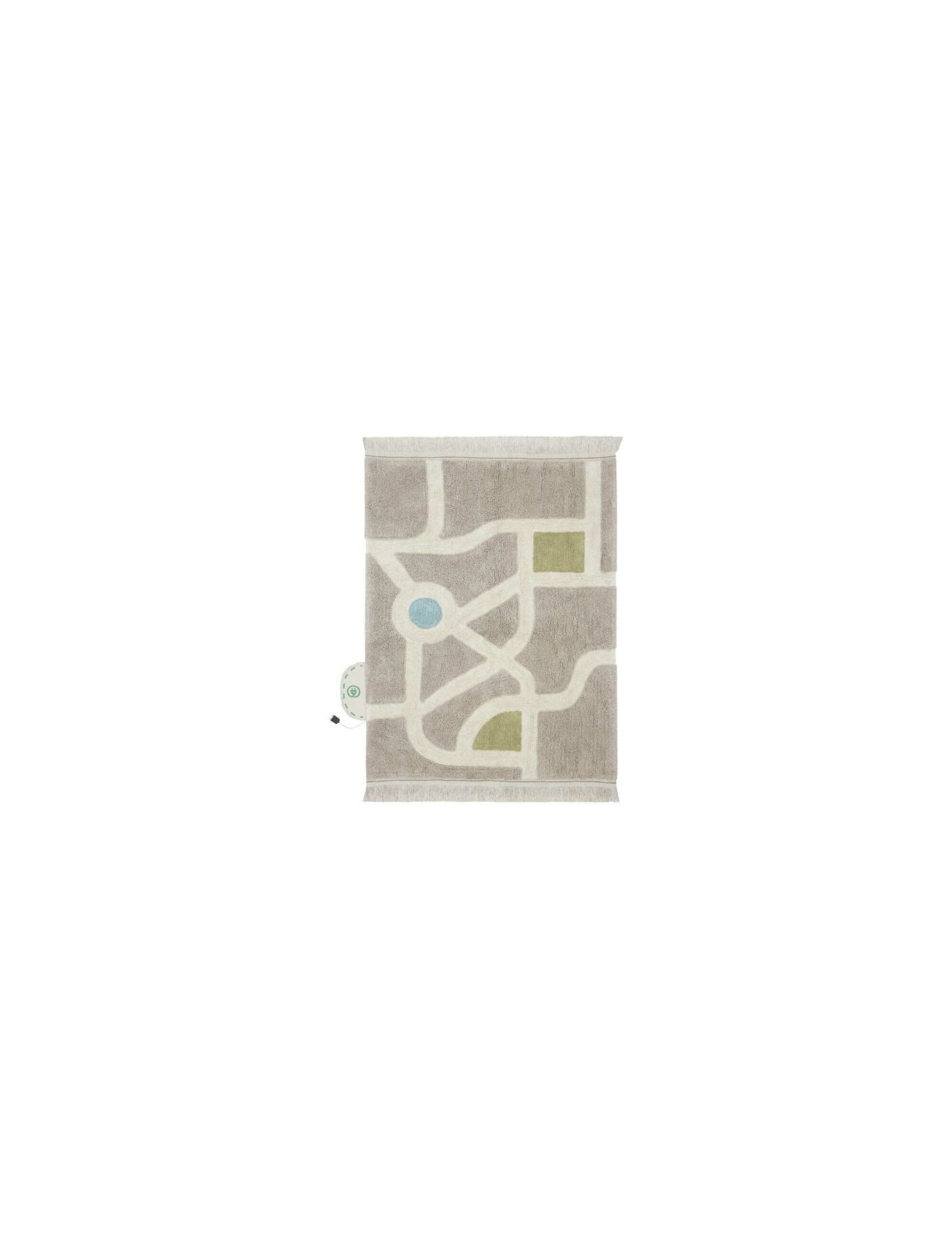 Dywan bawełniany do zabawy mapa miasta Eco-City 120x170 cm Lorena Canals