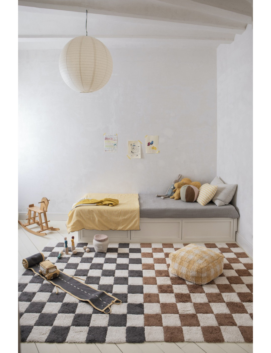 Dywan bawełniany Kitchen Tiles Dark Grey 120x160 cm Lorena Canals