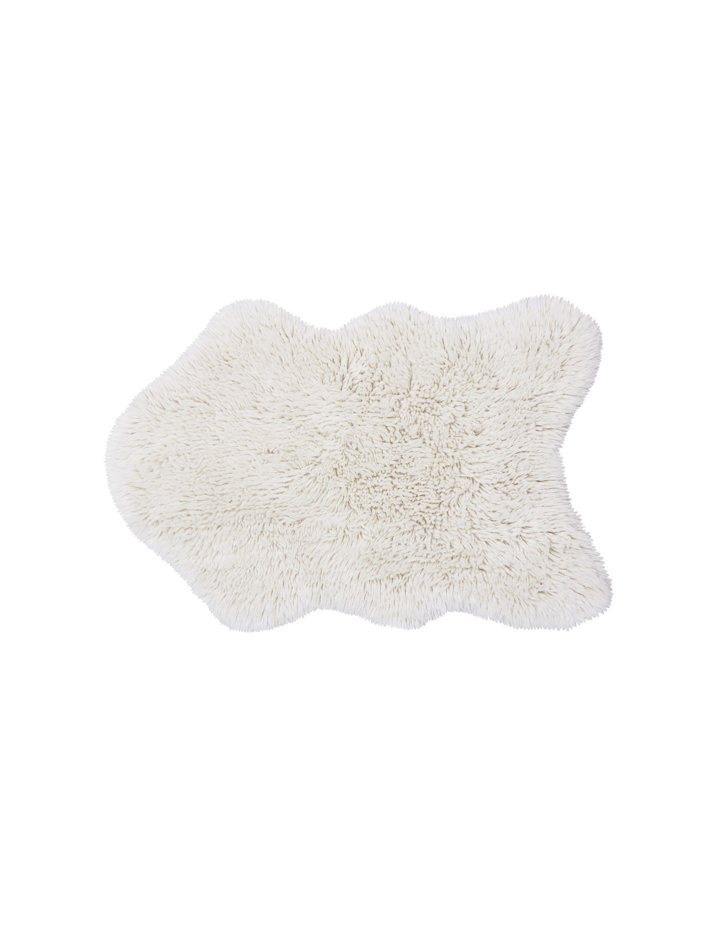 Dywan wełniany Woolly White 75x110 cm Lorena Canals