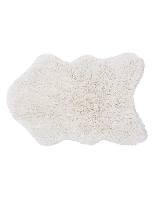Dywan wełniany Woolly White 75x110 cm Lorena Canals