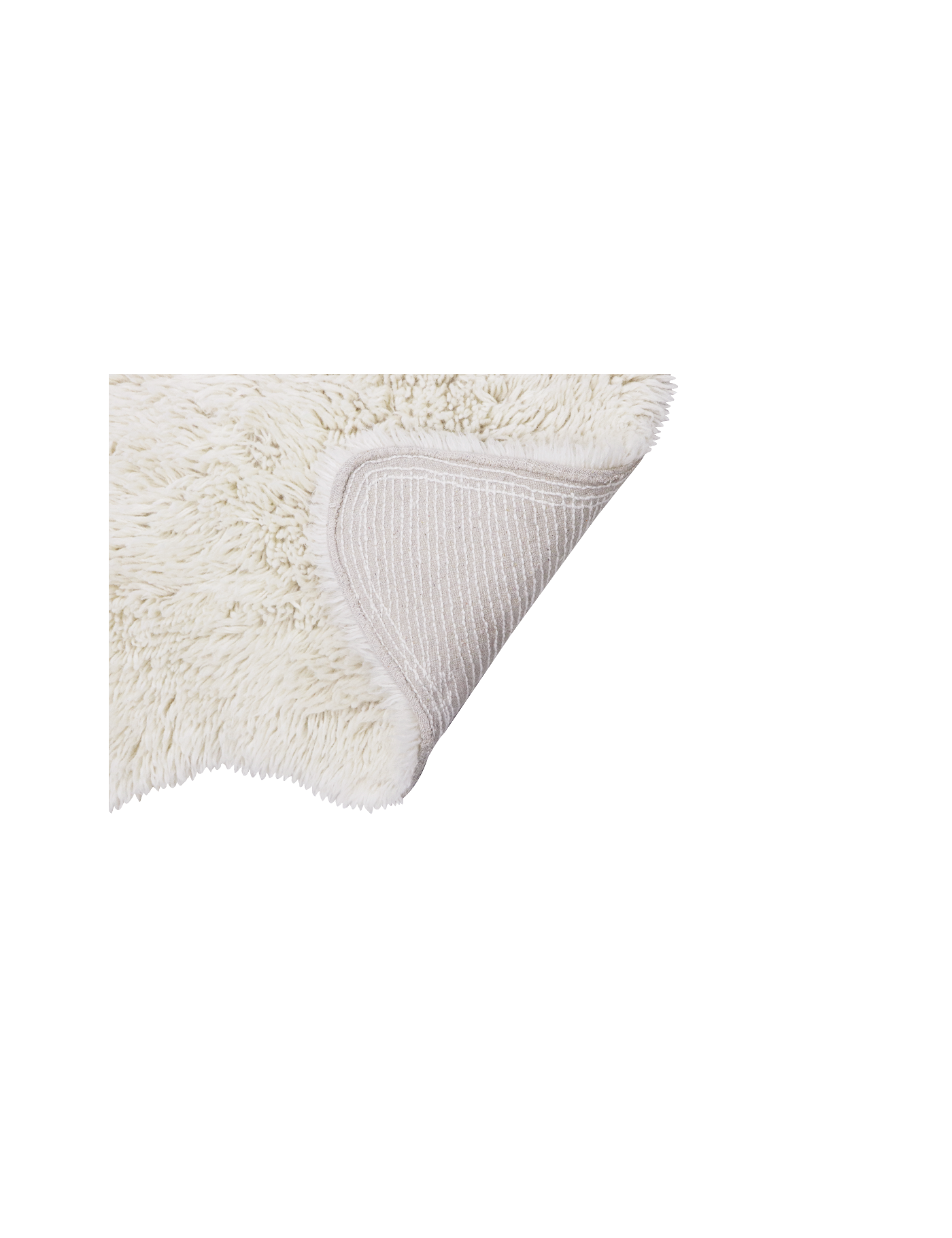 Dywan wełniany Woolly White 75x110 cm Lorena Canals