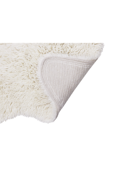 Dywan wełniany Woolly White 75x110 cm Lorena Canals