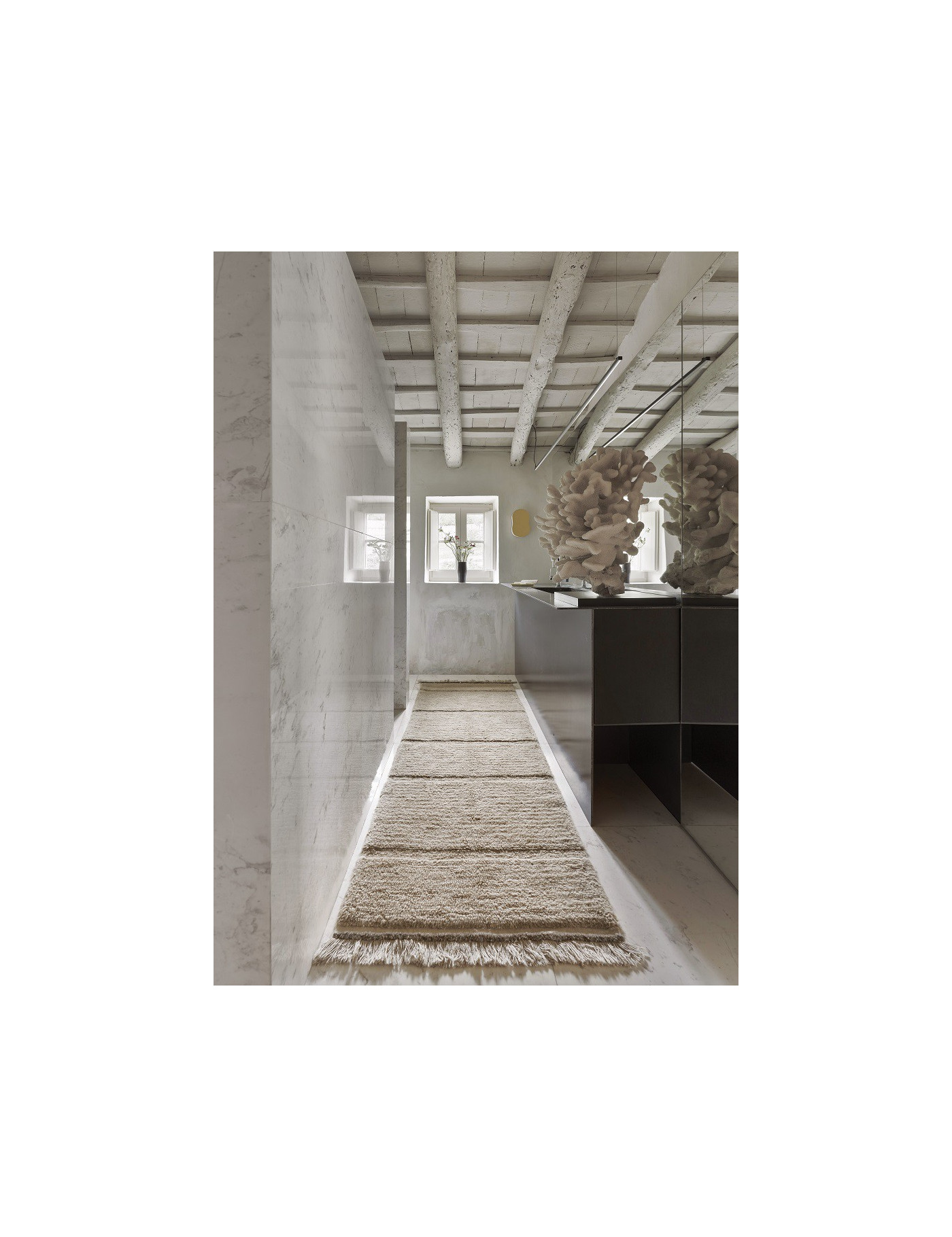 Dywan wełniany Steppe Beige 80x230 cm Lorena Canals