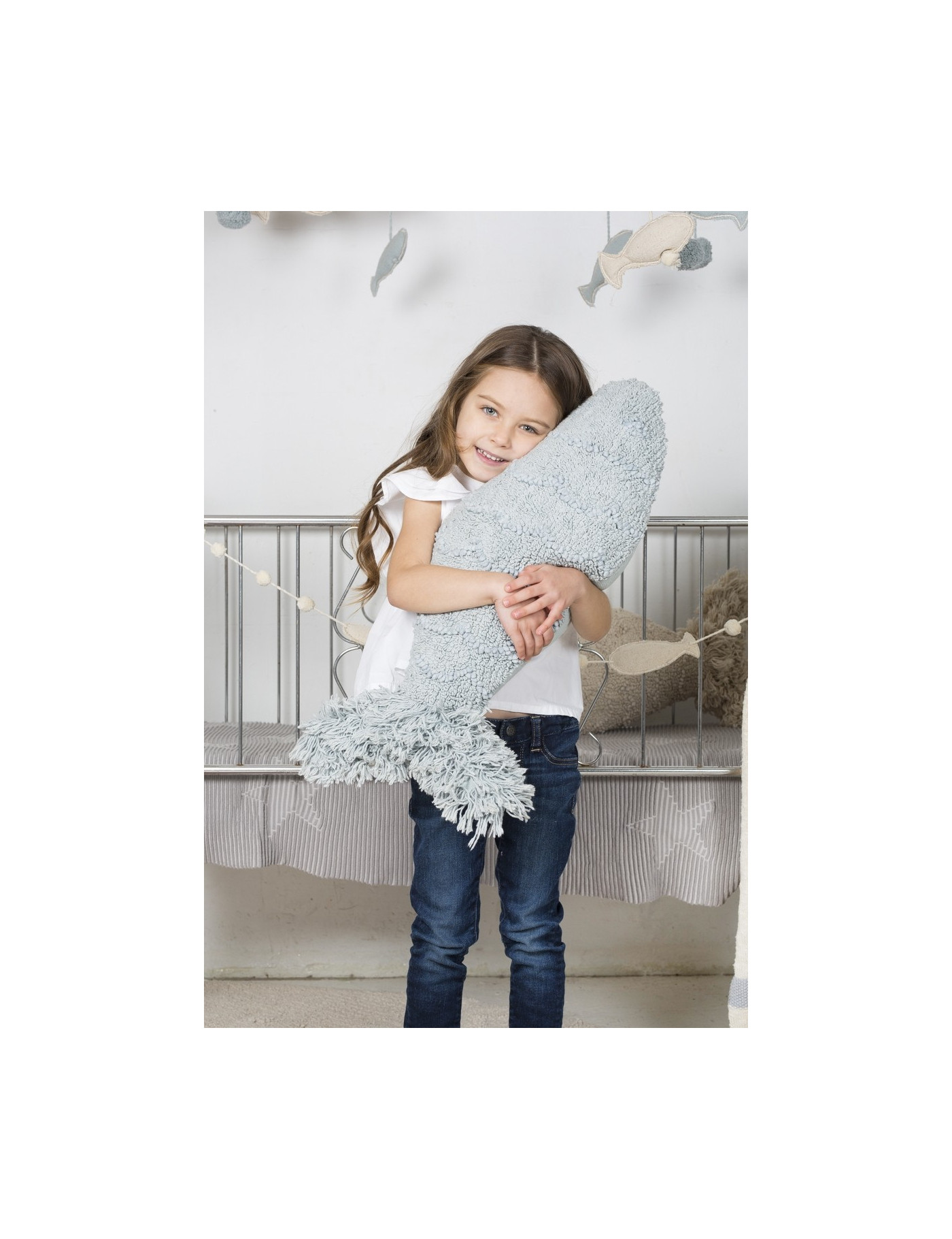 Lorena Canals Poduszka Baby Fish Aqua Blue