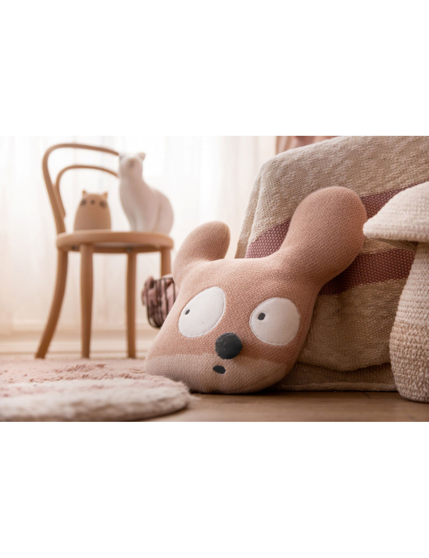 Poduszka Miss Mighty Mouse 35x35 cm Lorena Canals