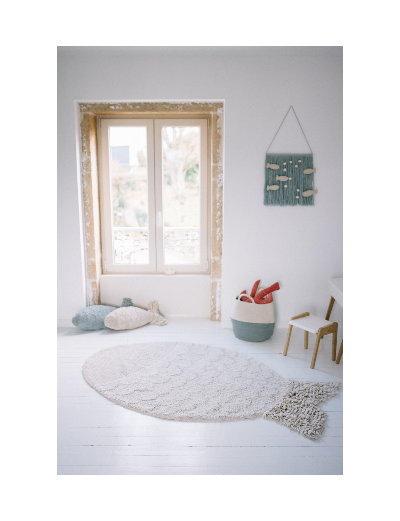 Lorena Canals Poduszka Baby Fish Aqua Blue