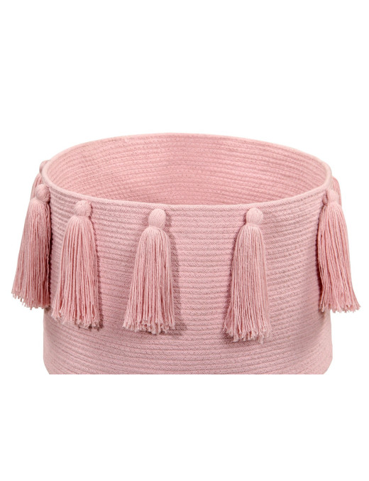 Lorena Canals Kosz dekoracyjny Tassels Pink