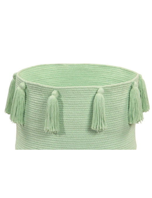 Lorena Canals Kosz dekoracyjny Tassels Soft Mint