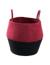 Lorena Canals Kosz dekoracyjny Zoco Black/Aubergine