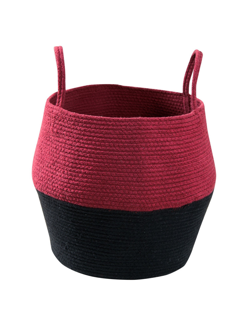 Lorena Canals Kosz dekoracyjny Zoco Black/Aubergine
