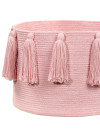 Lorena Canals Kosz dekoracyjny Tassels Pink