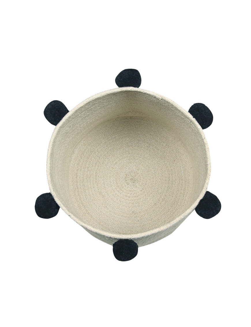 Lorena Canals Kosz dekoracyjny Natural Black Lorena Canals Kosz dekoracyjny Natural Black