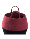 Lorena Canals Kosz dekoracyjny Zoco Black/Aubergine