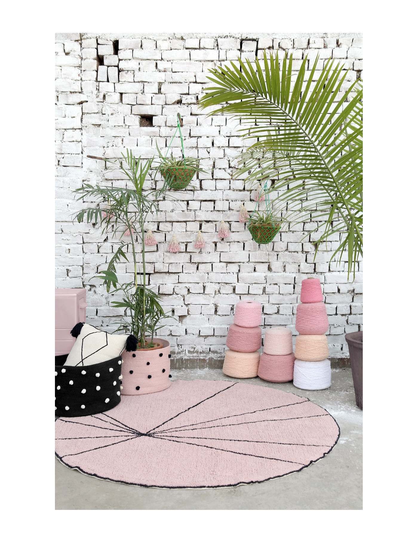 Lorena Canals Kosz dekoracyjny Pebbles Vintage Nude