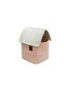 Kosz Domek Vintage Nude Eco-City 22x22x34 cm Lorena Canals
