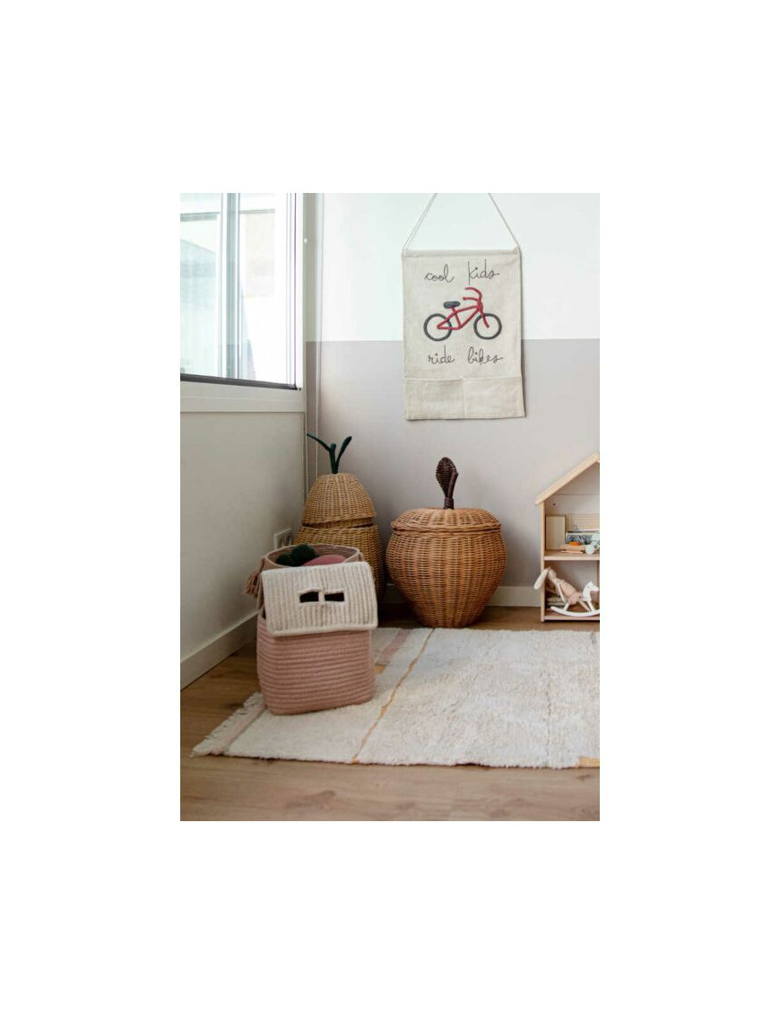 Kosz Domek Vintage Nude Eco-City 22x22x34 cm Lorena Canals