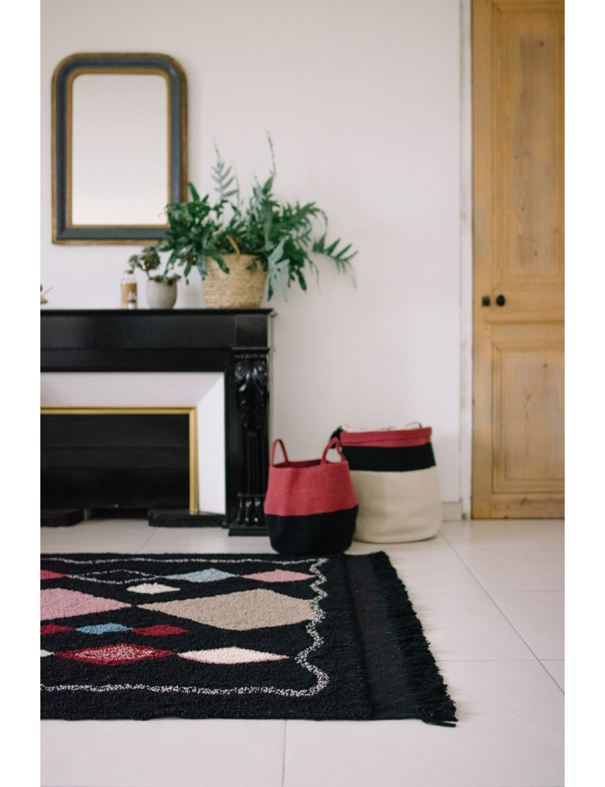 Lorena Canals Kosz dekoracyjny Zoco Black/Aubergine