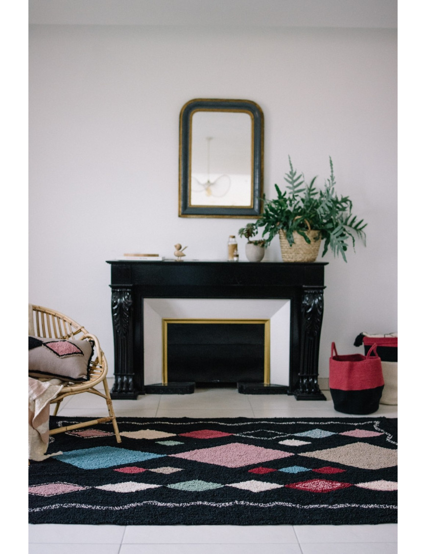 Lorena Canals Kosz dekoracyjny Zoco Black/Aubergine