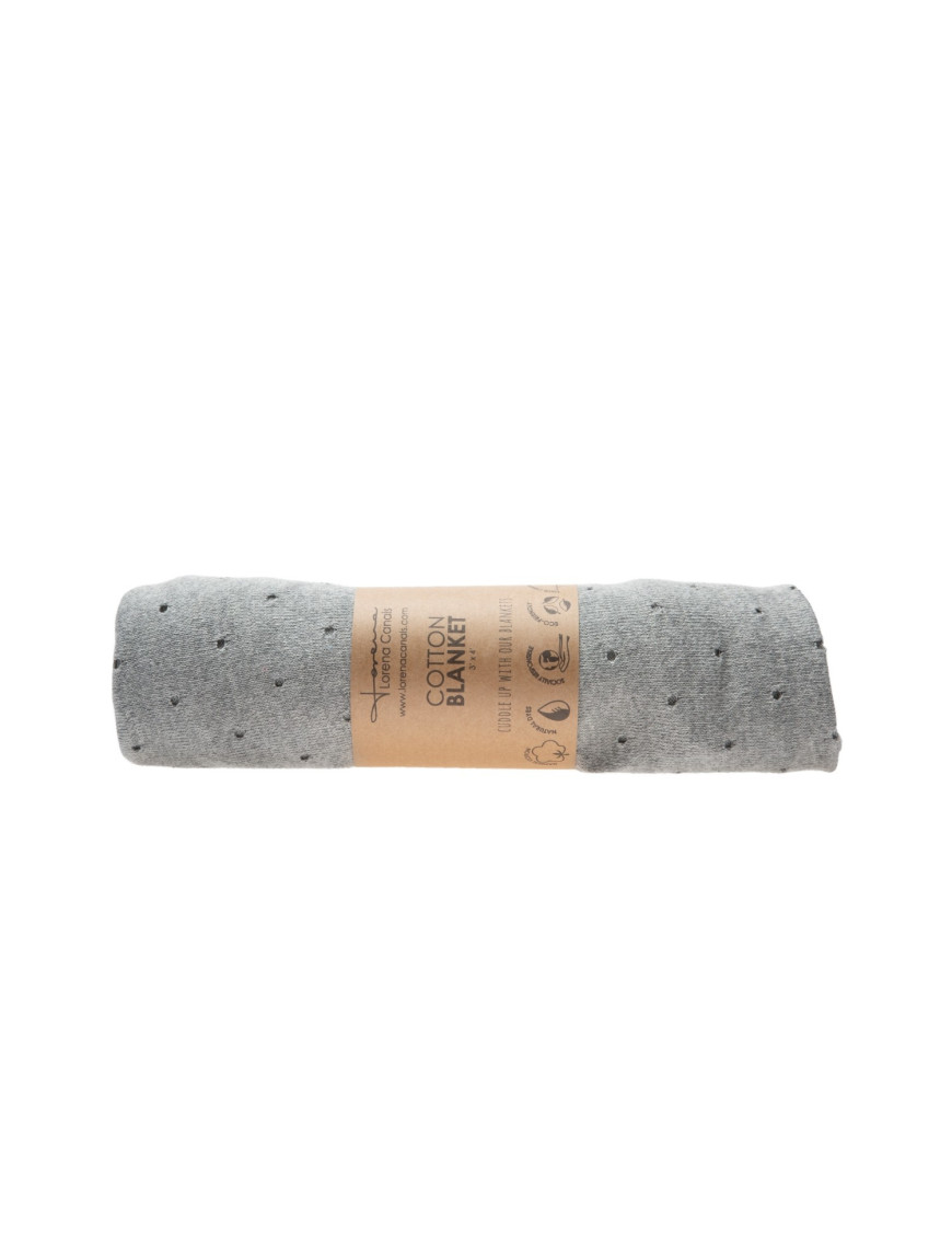 Lorena Canals Kocyk bawełniany Biscuit Light Grey