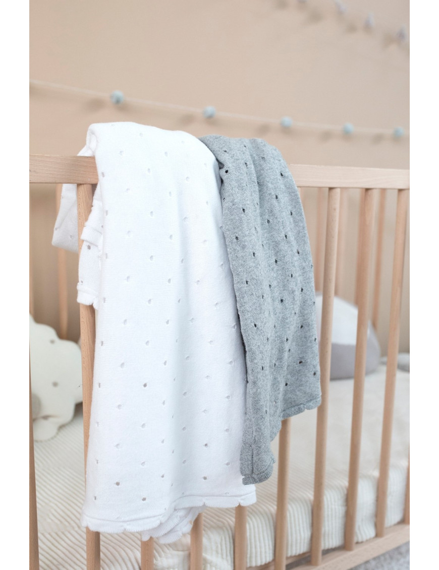 Lorena Canals Kocyk bawełniany Biscuit Light Grey